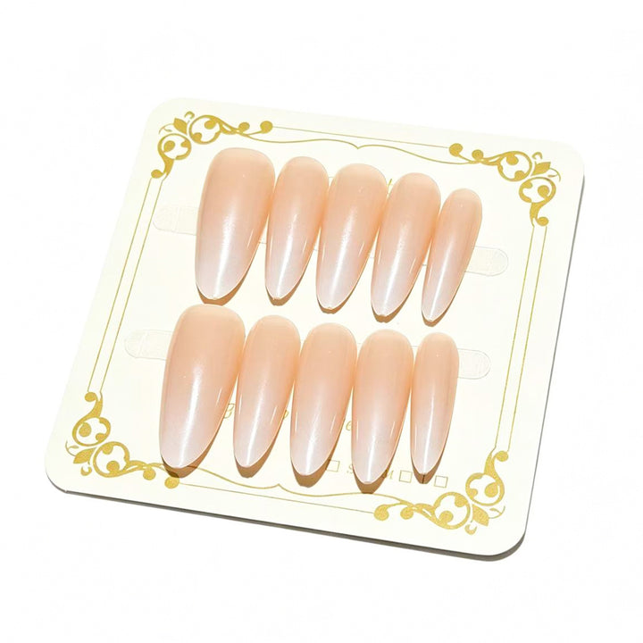 Glänzende Ombre Press-On Nagelspitzen Karnz