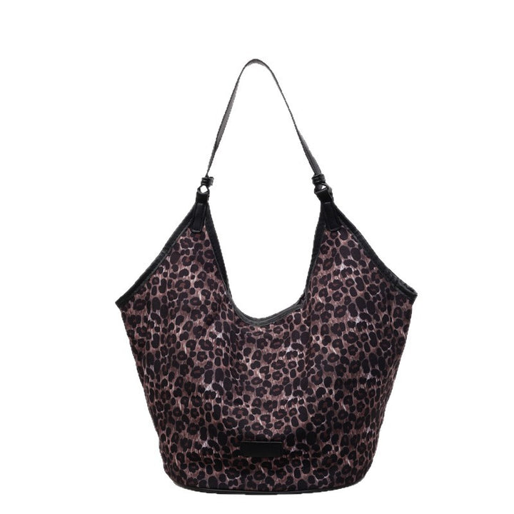 Lässige Leopardenmuster Hobo-Tasche Karnz