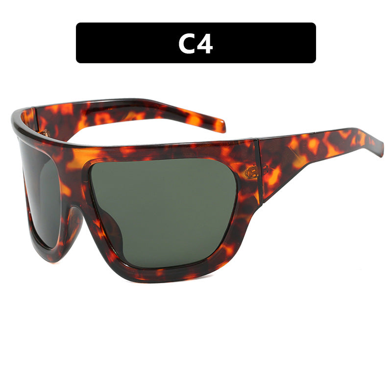 Damen sportliche Oversized-Sonnenbrille Karnz