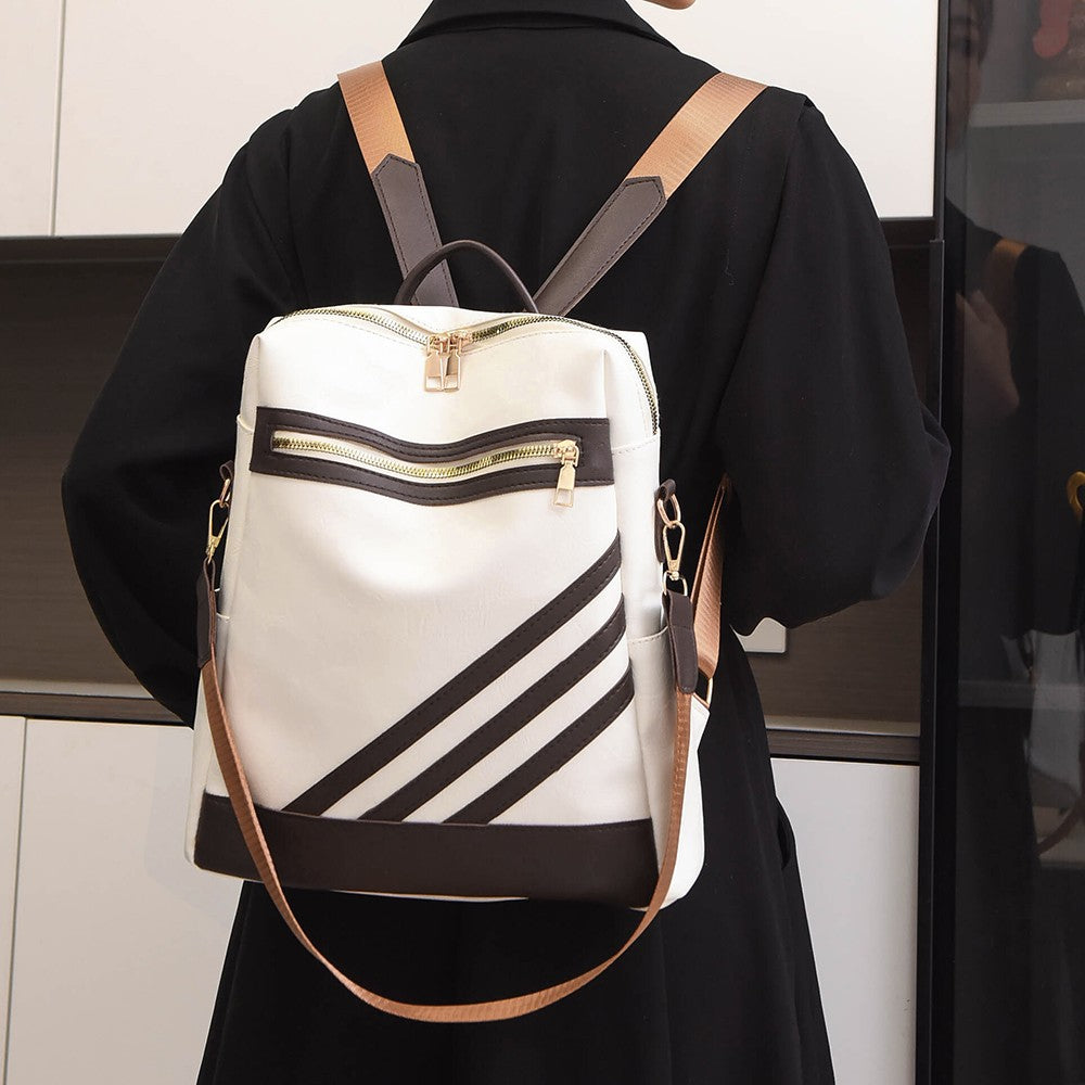 Modischer Leder Rucksack Karnz
