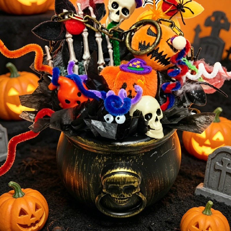 Dekorative Halloween-Kessel Tischdekoration Karnz