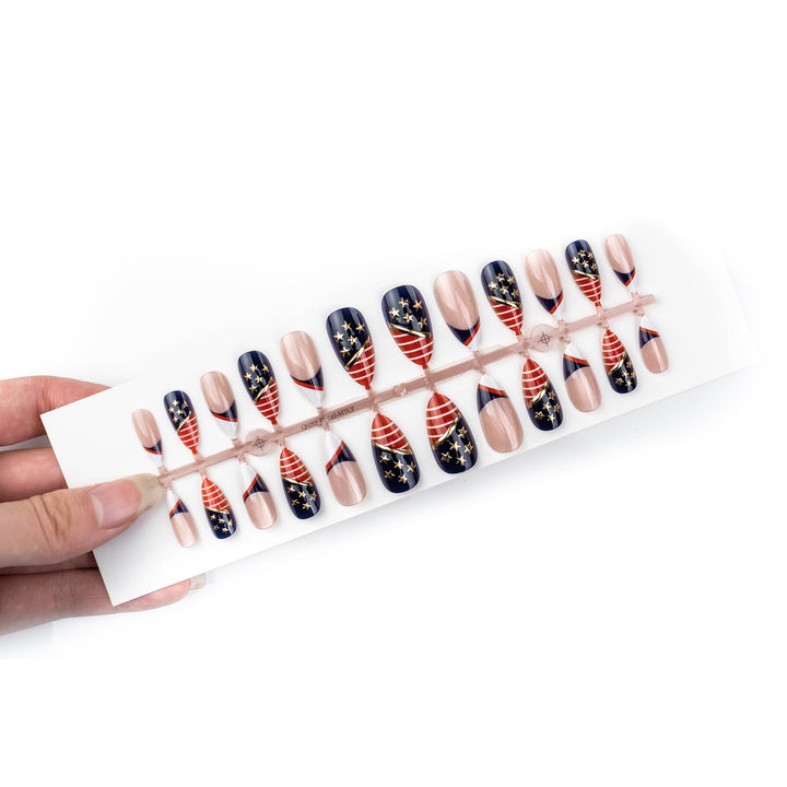 Fußball-Themen Press-On Nagelkunst Set