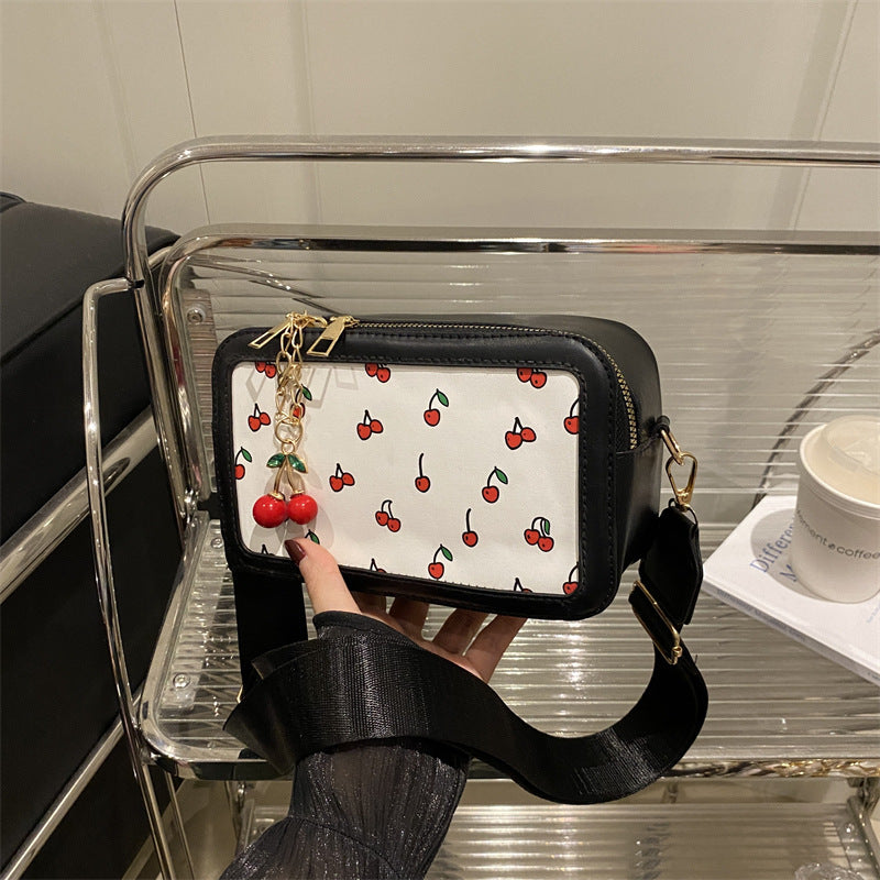 Fun Kirschenmotiv Umhängetasche Karnz