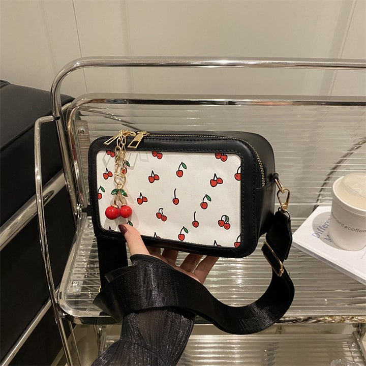 Fun Kirschenmotiv Umhängetasche Karnz