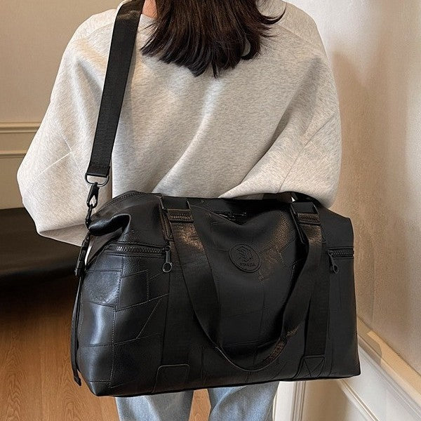 Premium Leder Sport Duffel Tasche
