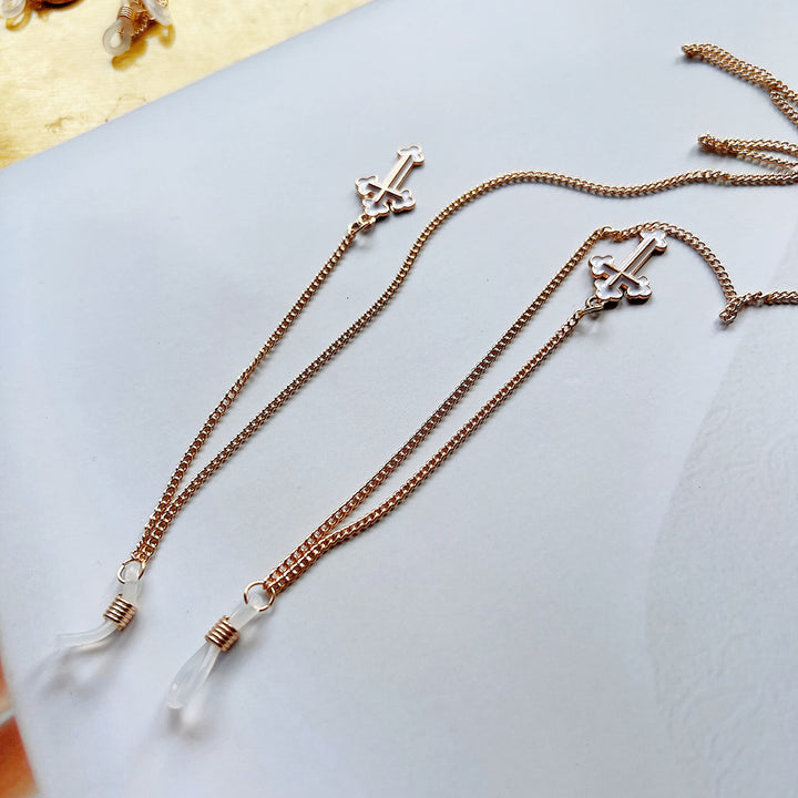 Stylische multifunktionale Brillenhalterkette Karnz