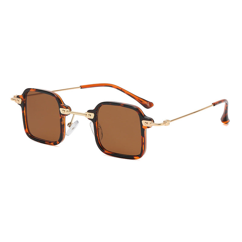 Damen quadratische Fashion-Sonnenbrille mit stylishem Metallrahmen Karnz