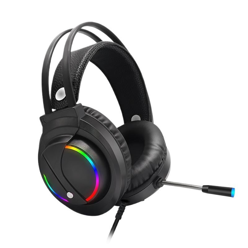 Gaming-Headset für Herren mit RGB-Beleuchtung und Geräuschunterdrückendem Mikrofon Karnz
