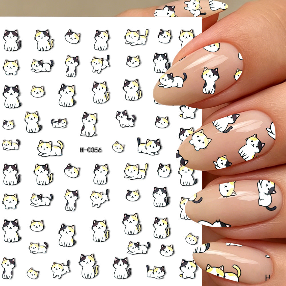 Niedliche Hunde-Themen-Nagelkunst-Sticker