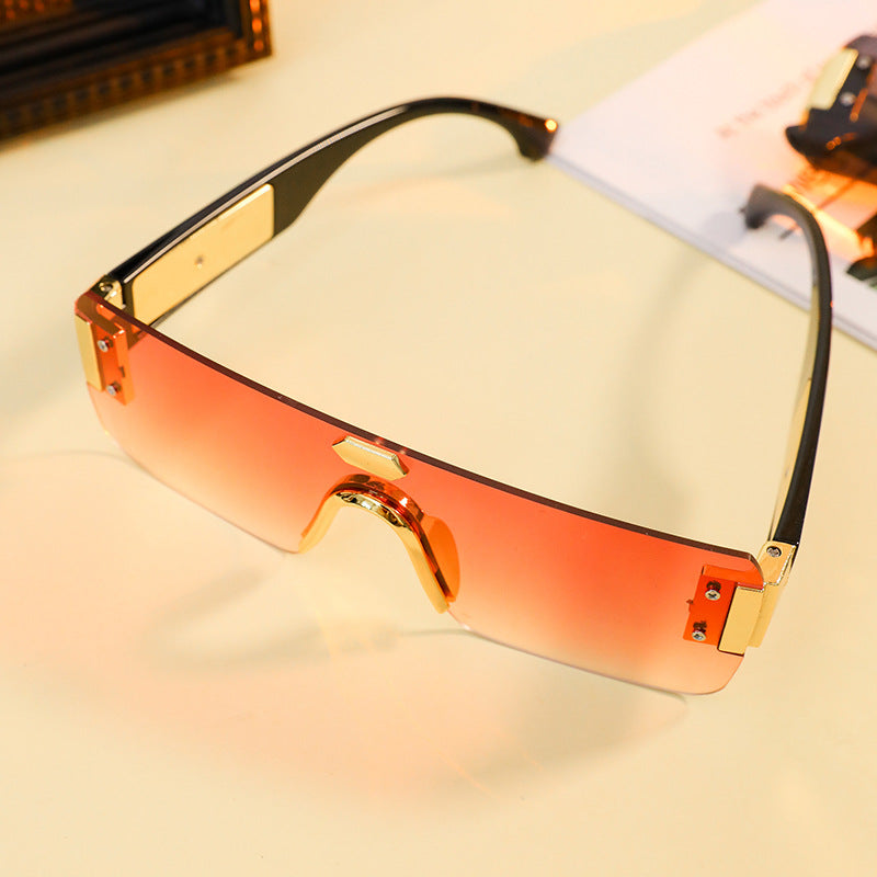 Damen geometrische Statement-Sonnenbrille Karnz