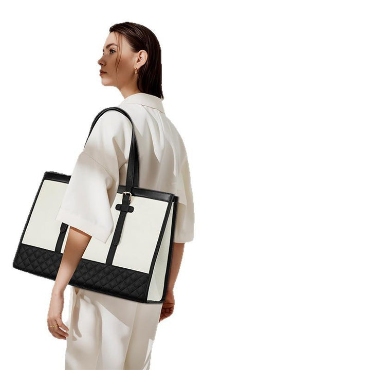Elegante Tote Bag mit Abnehmbarem Kosmetiktäschchen Karnz