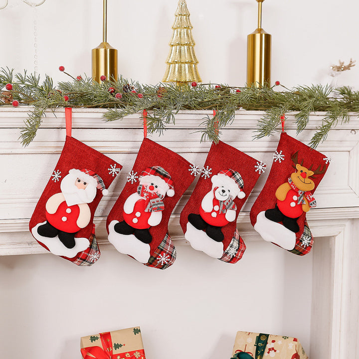 Weihnachtsstrumpf mit Rentierdesign Karnz