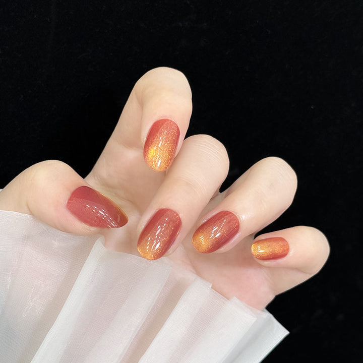 Ombre Glänzende Nagelkunst