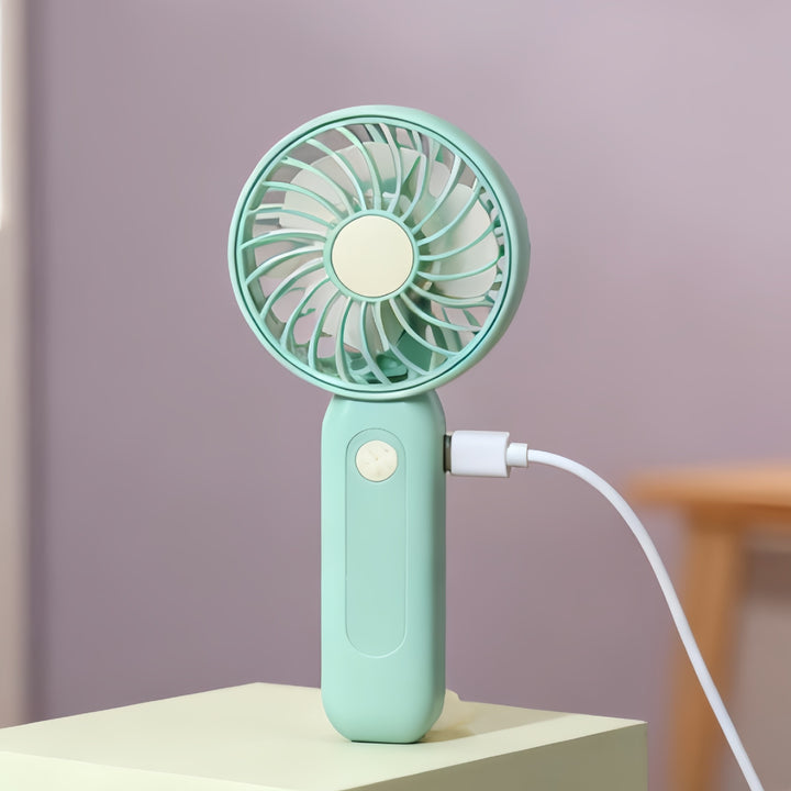 Damen Tragbarer USB Handventilator mit ergonomischer Grifftechnologie Karnz