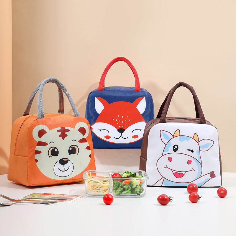 Niedliche tierische isolierte Lunchtasche