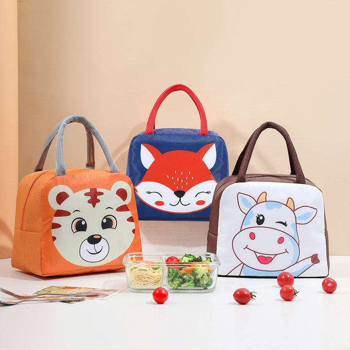 Niedliche tierische isolierte Lunchtasche