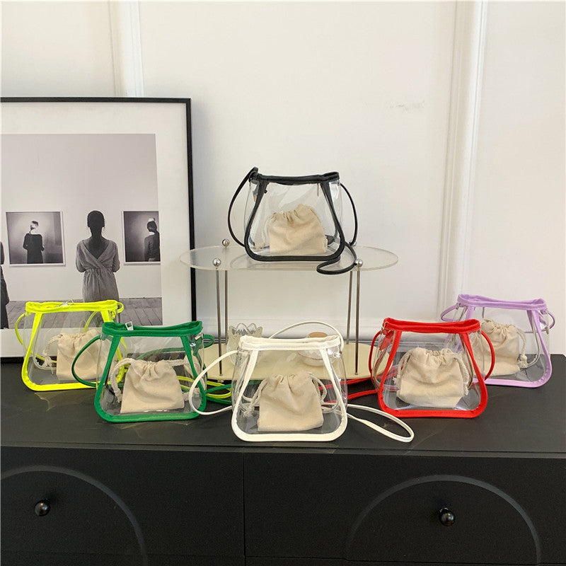 Transparente Mini-Eimer-Tasche Karnz