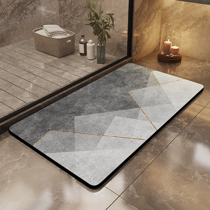 Moderne geometrische Badmatte