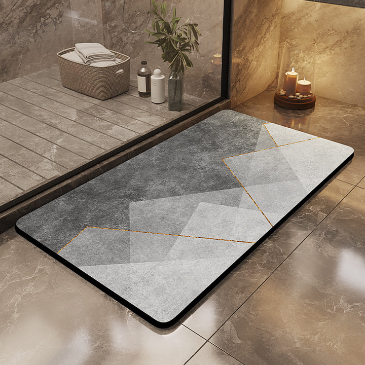 Moderne geometrische Badmatte