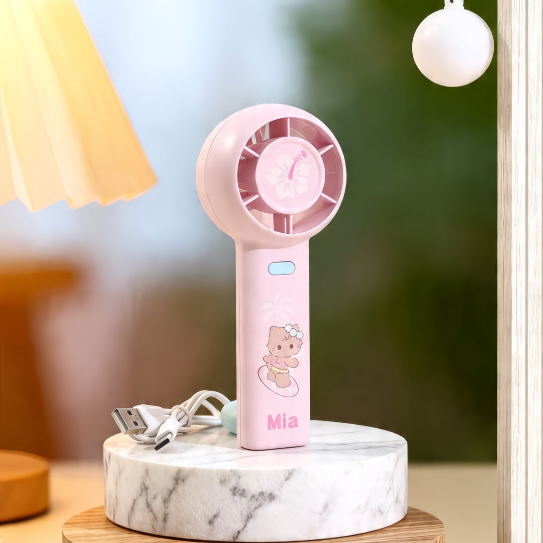 Damen Tragbarer Mini-Handventilator mit kinderfreundlichem Design Karnz