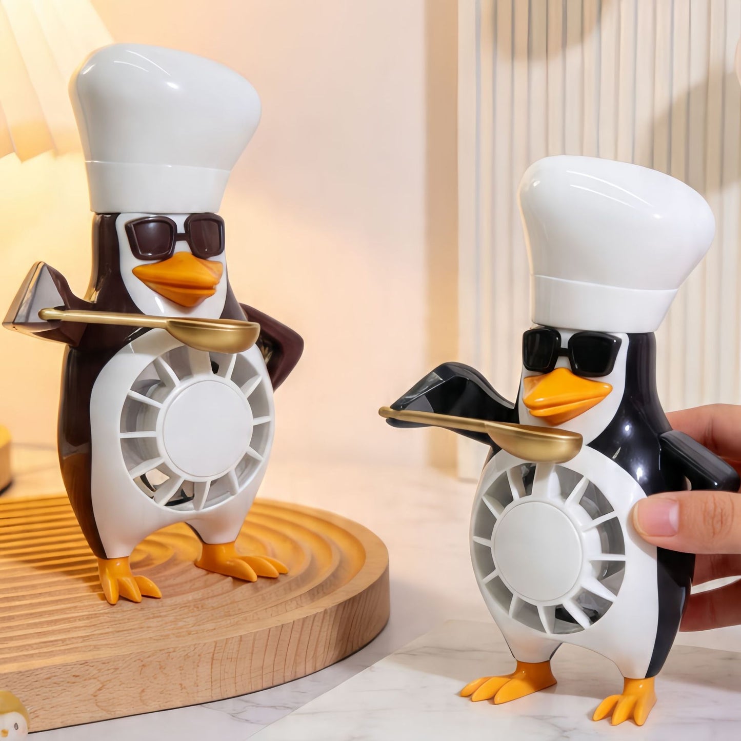 Unisex Tischventilator im cleveren Pinguin-Design Karnz