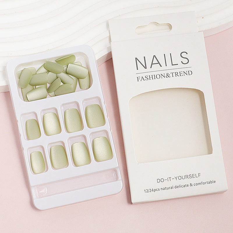 DIY natürliche Finish Press-On Nagelspitzen Karnz