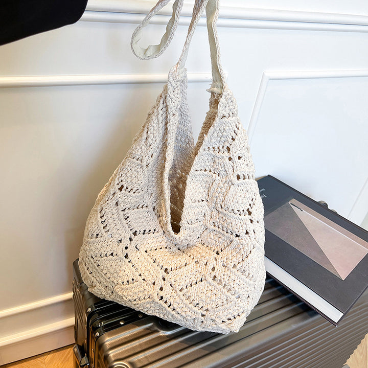 Ethisch Hergestellter Handgewebter Häkel-Tote-Bag Karnz