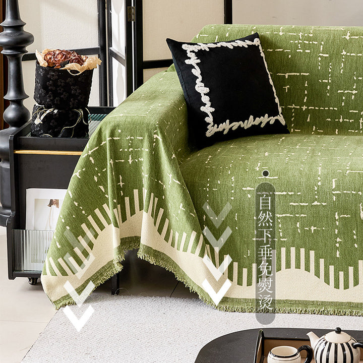 Modern geometrisches Muster Sofa-Wurfdecke