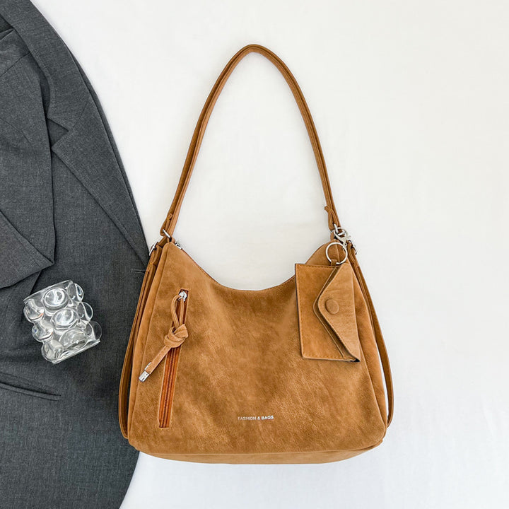 Lässige Wildleder Hobo-Tasche