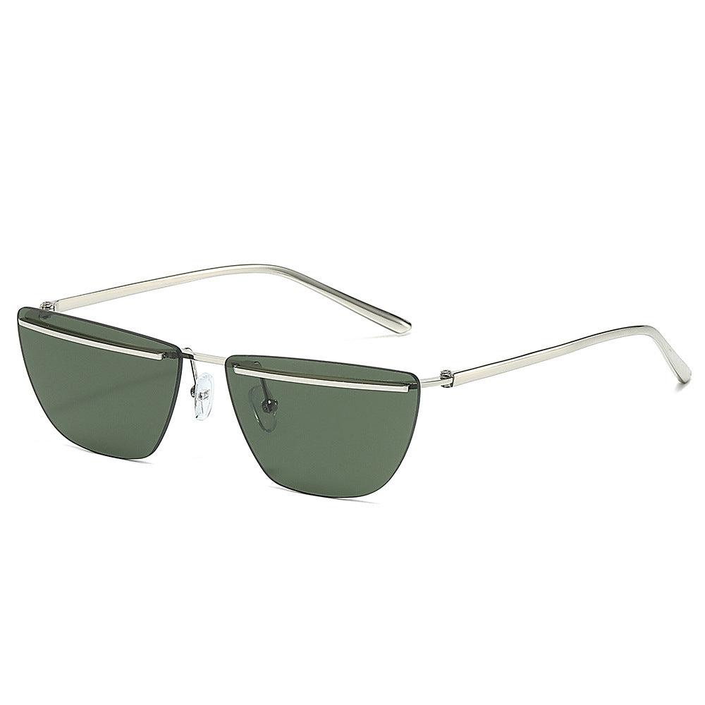 Moderne geometrische eckige Sonnenbrille Karnz