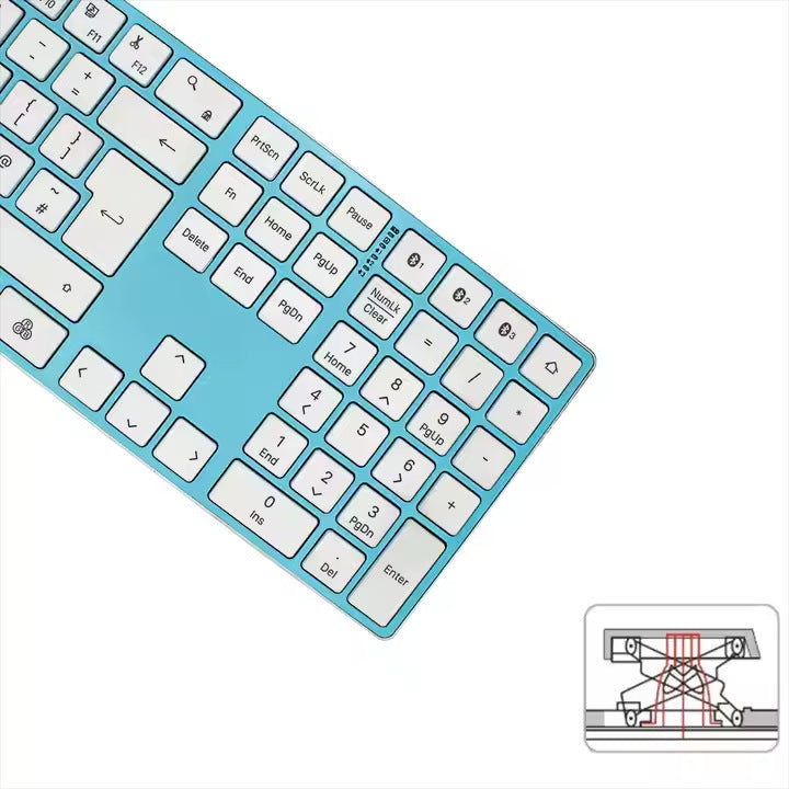 Kabellose Bluetooth Tastatur mit Ergonomischem Design Karnz