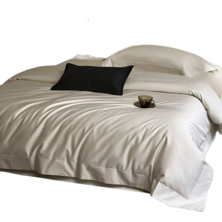 Premium Baumwollsatin Bettbezug Set mit verstecktem Verschluss und Envelope Kissenbezügen