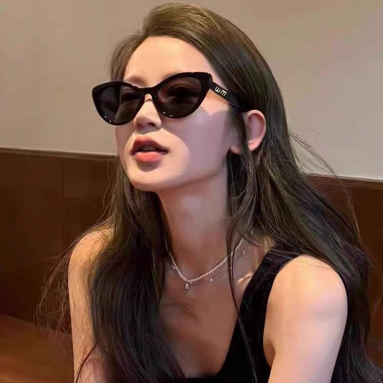 Damen modische Katzenaugen Sonnenbrille mit UV-Schutz Karnz