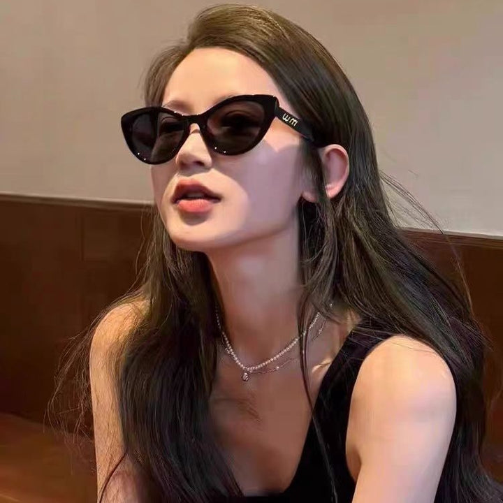 Damen modische Katzenaugen Sonnenbrille mit UV-Schutz Karnz