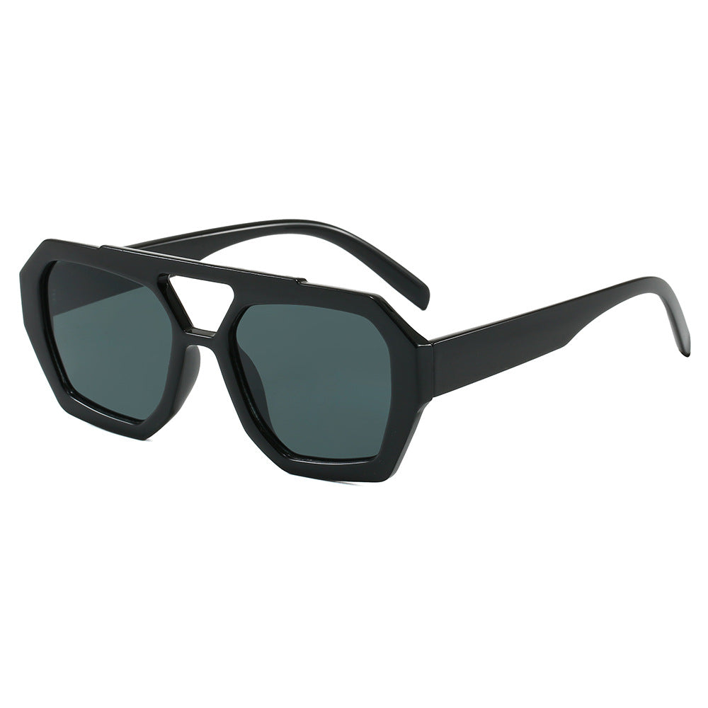Damen geometrische Sonnenbrille im extravaganten Design Karnz