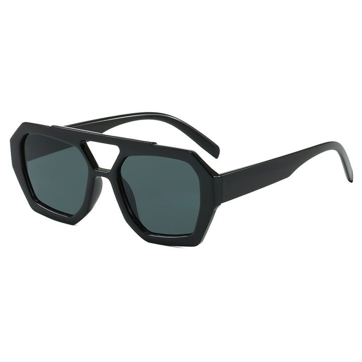 Damen geometrische Sonnenbrille im extravaganten Design Karnz