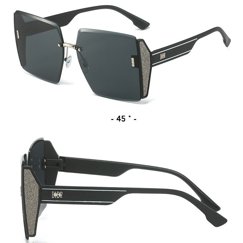 Damen stilvolle und modische geometrische Sonnenbrille Karnz