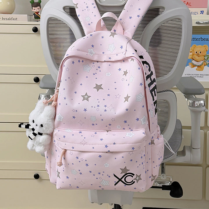 Charmante Sternen Druck Hase Rucksack
