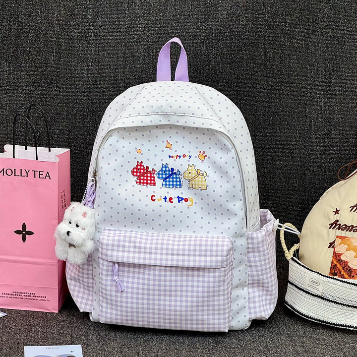 Adorable illustrierte hundethemen Rucksack