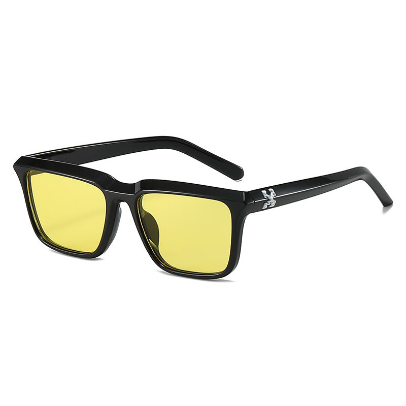 Damen modische Sonnenbrille im modernen rechteckigen Design Karnz