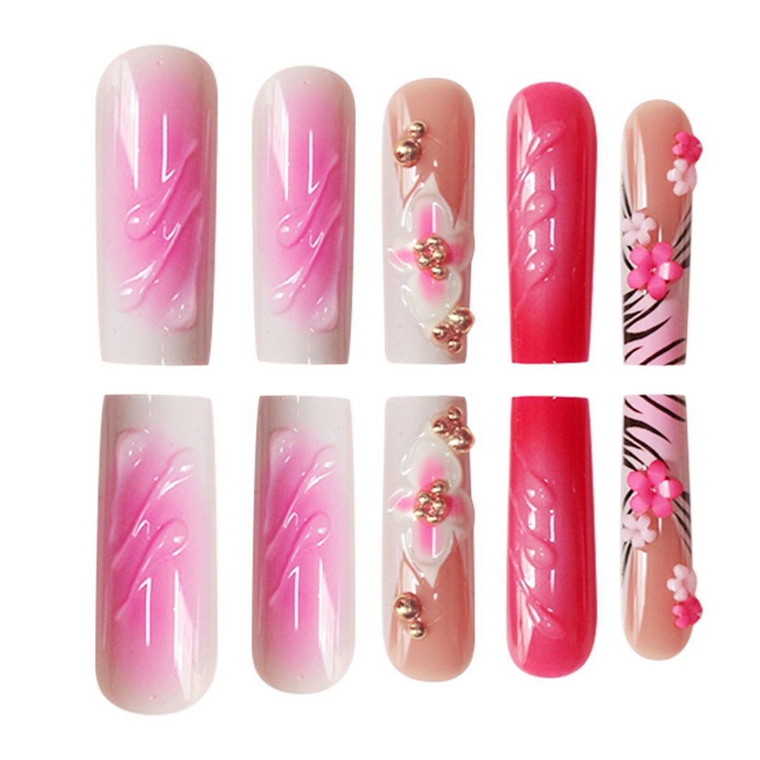 Floral 3D Nagelkunst Erweiterungen Karnz