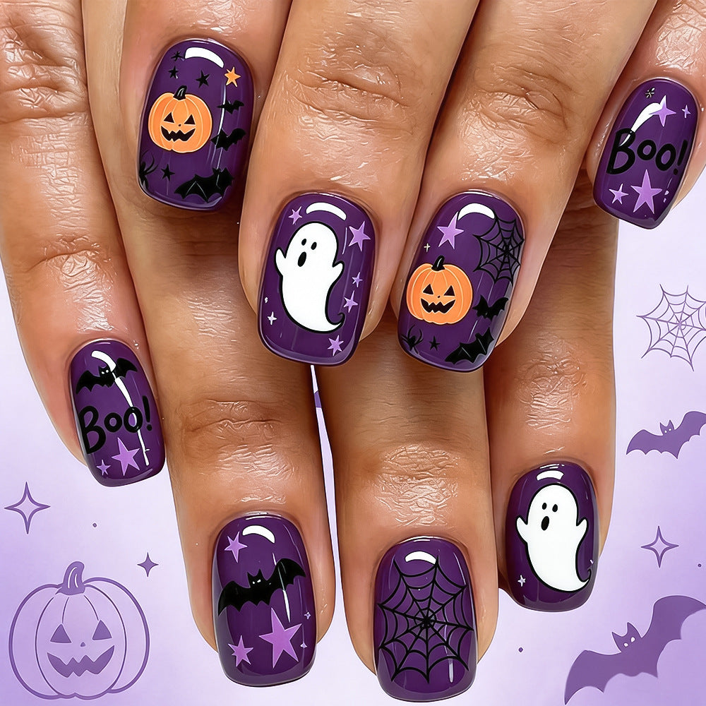 Halloween-Themen Press-On Nagelkunst Karnz