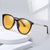 Damen Modische Cat-Eye Sonnenbrille mit verspiegelten Gläsern Karnz
