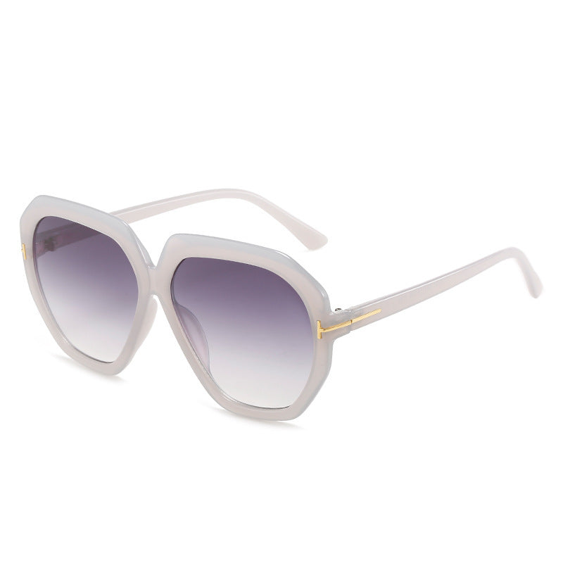 Modebewusste Übergroße Sechseckige Sonnenbrille Karnz