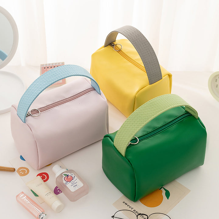 Elegante Kunstleder Kosmetiktasche Karnz