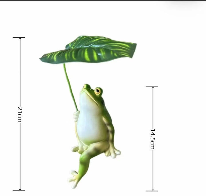 Lustige Froschfigur mit Schirm Karnz