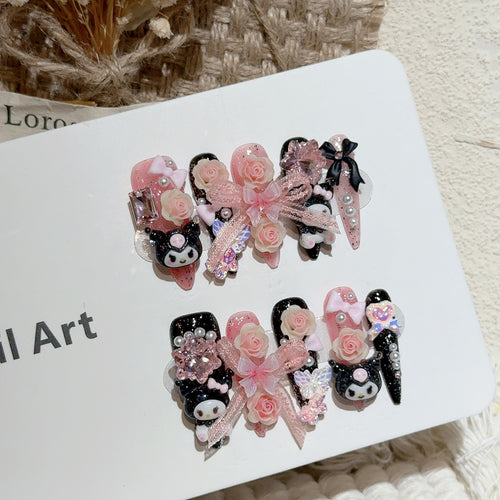 Verspieltes Themen-Nagelkunst-Set
