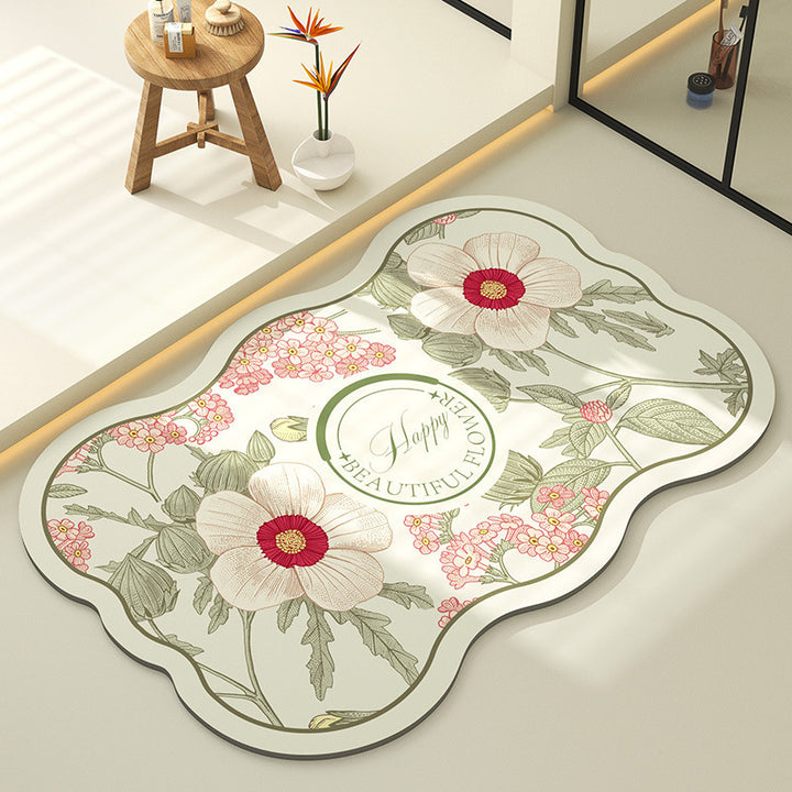 Dekorative Blumen Teppich