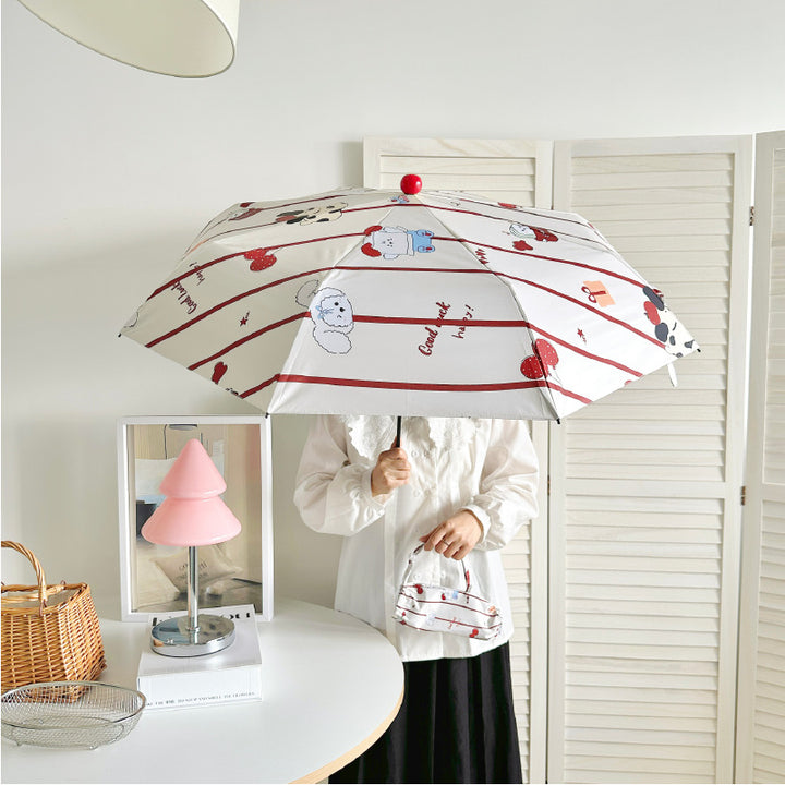 Damen Regenschirm mit niedlichem Design Karnz