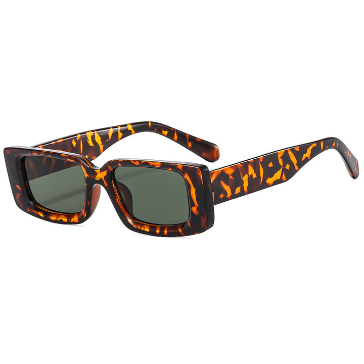 Damen modische Sonnenbrille mit trendy transparentem Rahmen und sportlichem Design Karnz